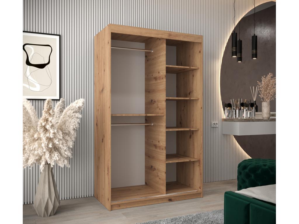 ARMOIRE Homzora 2 À PORTES COULISSANTES 200/120/62 2 Portes Homzora/Noir