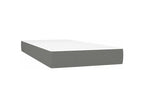 Sommier à Laviecasa de lit avec matelas Gris foncé 100x200 Tissu PGYU75168