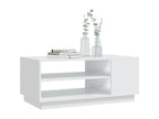 Table basse Blanc 102x55x43 cm Aggloméré