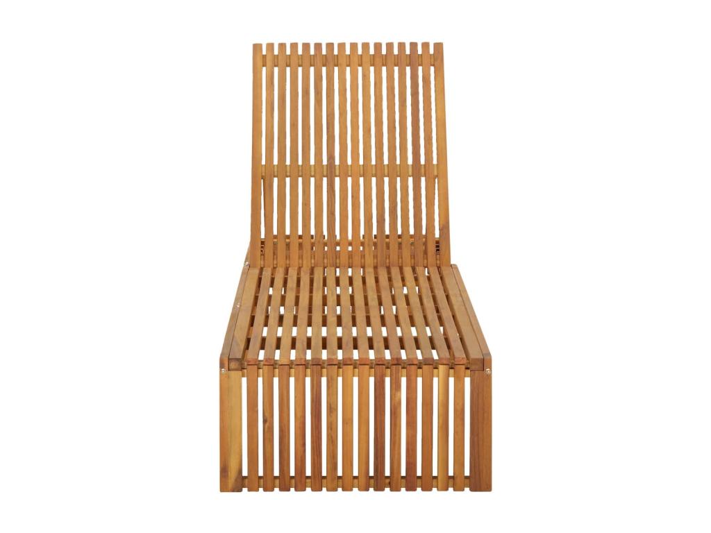 Chaise longue avec coussin Bois d'Meubiana solide