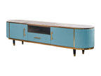 Buffet - bleu clair similicuir - Laviecasa FPTE81424