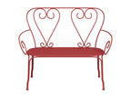 Banc de jardin en métal façon fer forgé - Meubiana