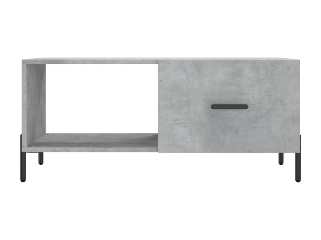 Table basse gris béton 90x50x40 cm bois d'ingénierie JPYH16914