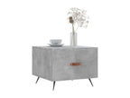 Tables basses 2 pcs gris béton 50x50x40 cm bois d'ingénierie FPFD03822