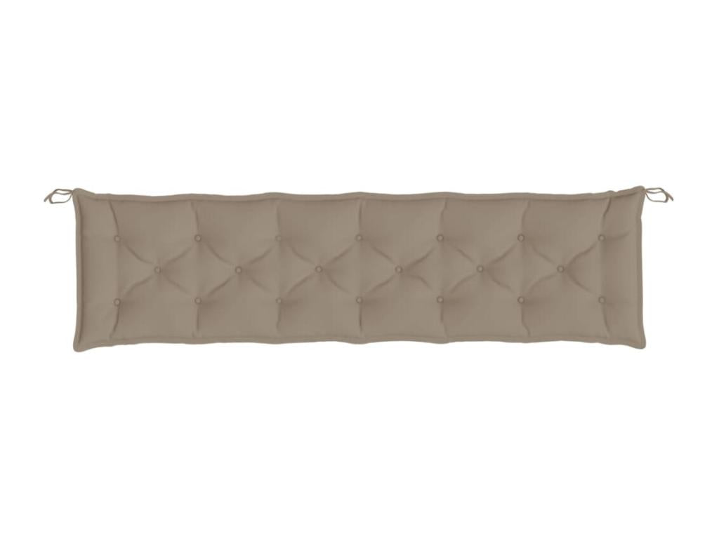 Coussins de banc de jardin 2 pièces Meubiana 200x50x7 cm tissu Meubiana