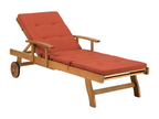 Chaise longue avec coussin Bois Rouge Laviecasa SSIG84690