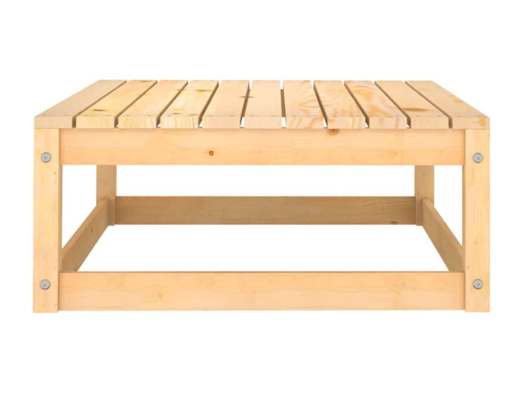 Salon de jardin 7 pièces avec coussins Bois de pin massif