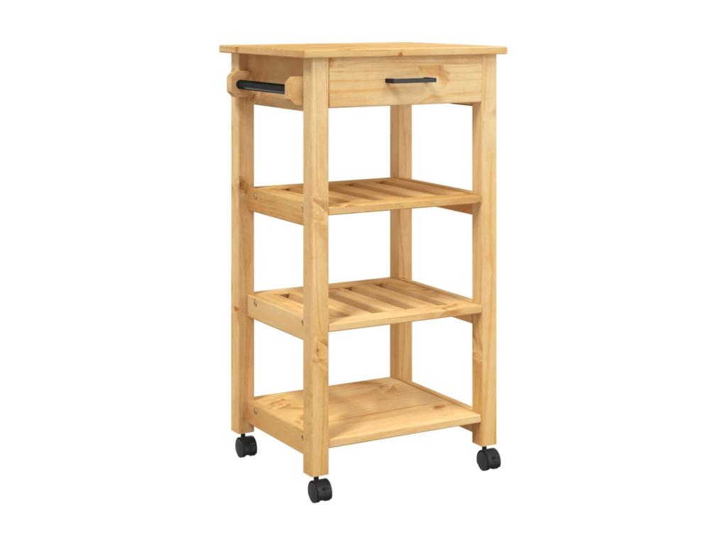 Chariot de cuisine Laviecasa 48x40x90 bois massif de pin HMZK16422