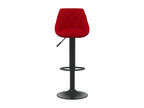 Tabourets de bar lot de 2 rouge bordeaux velours