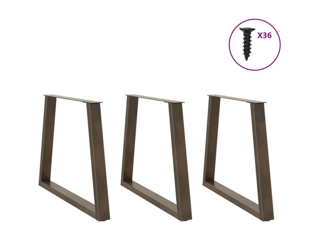 Table à manger marron clair 280x80x74 cm rectangulaire