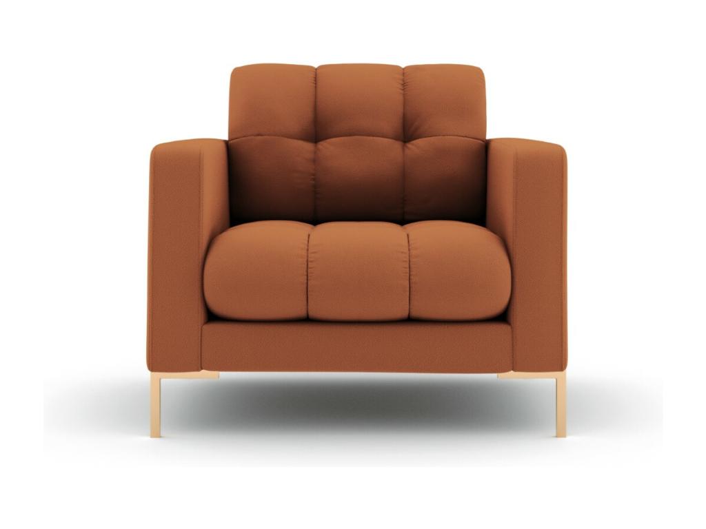 Laviecasa - Fauteuil Laviecasa en tissu structurel brique - 87x92x75cm KOWN85375