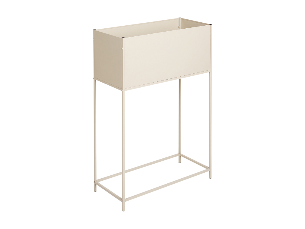 Cache-pot sur pied Meubiana Métal 70 cm Beige