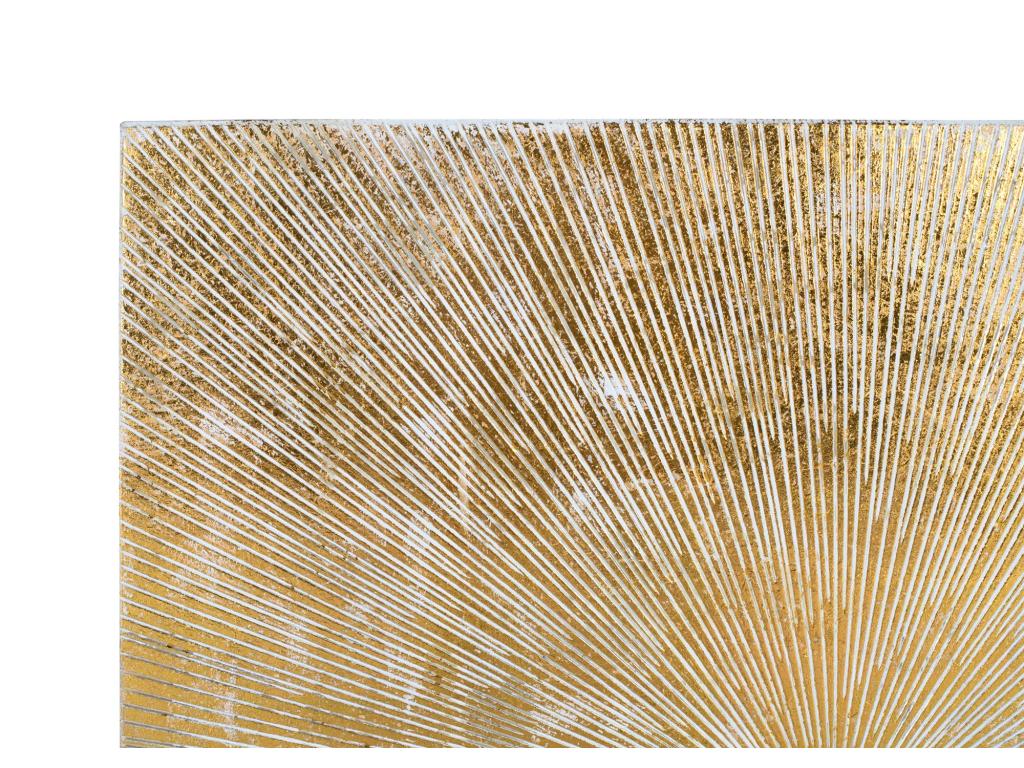 Tête éclairée MDF doré faffiné 90cm