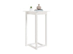 Table de bar Blanc 60x60x110 cm Bois massif de pin