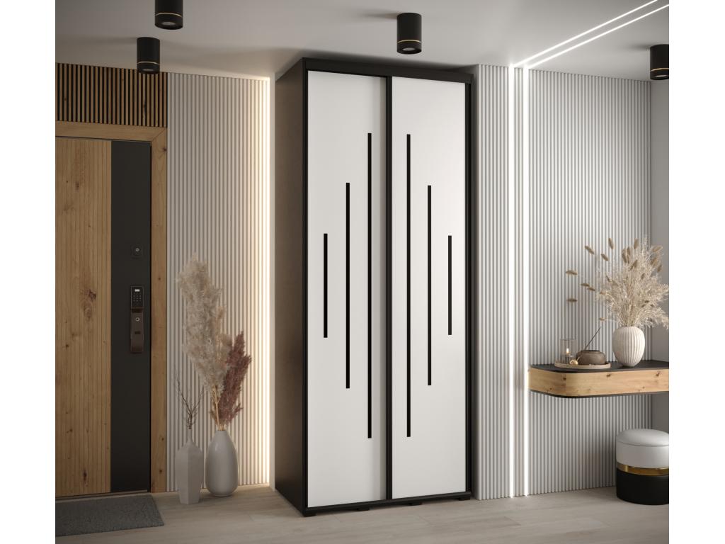 ARMOIRE Meubiana 12 À PORTES COULISSANTES 235.2/110/60 2 portes