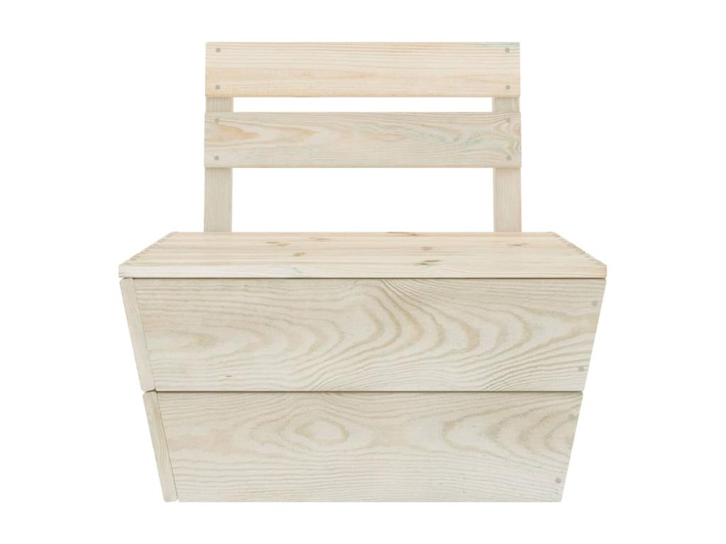 Salon de jardin palette 9 pcs Bois d'épicéa imprégné EIOT60747