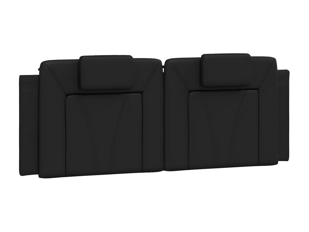 Coussin de tête de lit noir 120 cm similicuir KBIK19038