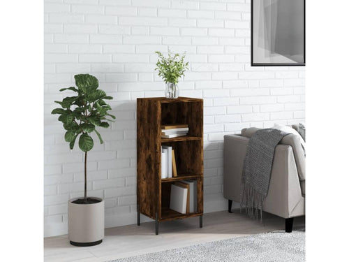 Buffet chêne fumé 34,5x32,5x90 cm bois d'ingénierie