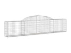 Paniers à gabions arqués 10 pièces 300x30x60/80 cm Fer galvanisé IBIS62177