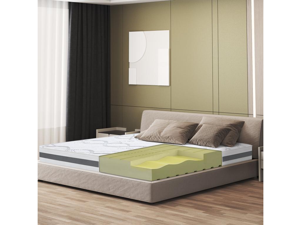 Matelas Simple 110x170 à mémoire - Qualité Premium - Hauteur 20 cm - Fabriqué en Italie